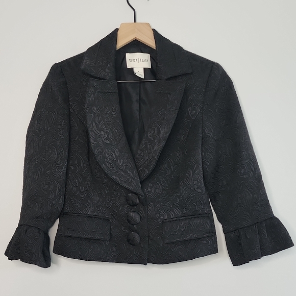 White House Black Market Black Blazer Tailored Suit Jacket - Picture 1 of 6